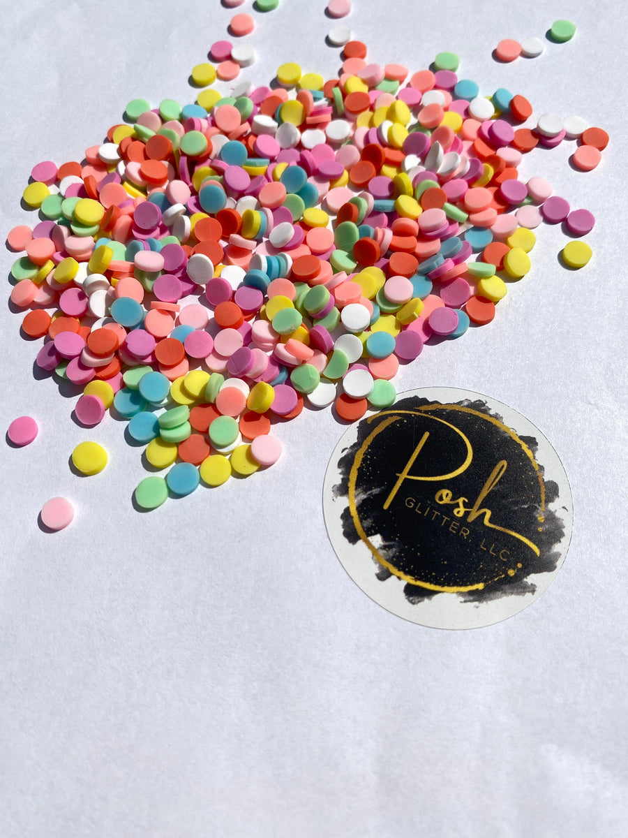 JELLY BEANS 15pc - Polymer Clay Sprinkles - Fake Sprinkles - Clay Slic –  Posh Glitter, LLC