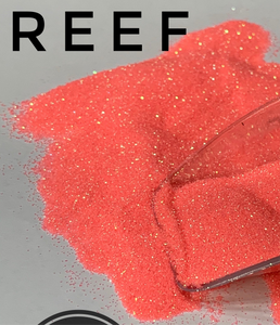 REEF - Ultra Fine Loose Glitter - Polyester Glitter - Solvent Resistant - Coral