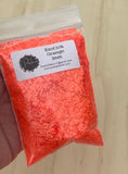 EXOTICA ORANGE 1MM, Neon Orange Glitter 1MM, Pearlescent, Polyester Glitter, Solvent Resistant, Fluorescent Glitter