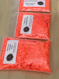 EXOTICA ORANGE 1MM, Neon Orange Glitter 1MM, Pearlescent, Polyester Glitter, Solvent Resistant, Fluorescent Glitter