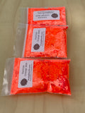 EXOTICA ORANGE 2MM, Neon Orange 2MM Glitter, Pearlescent Glitter, Polyester Glitter, Solvent Resistant, Fluorescent Glitter