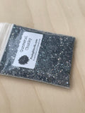 GUNMETAL BLACK Glitter, Chunky Holographic Glitter Mix, Polyester Glitter, Solvent Resistant