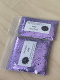 PRINCE 2mm Purple 2MM Hex Cut Glitter, Polyester Glitter, Solvent Resistant, Purple Chunky Glitter