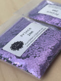 PRINCE 2mm Purple 2MM Hex Cut Glitter, Polyester Glitter, Solvent Resistant, Purple Chunky Glitter