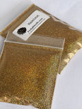 HAZELNUT- GOLD Brown Holographic Ultra Fine Glitter - Loose Glitter-Polyester Glitter-Solvent Resistant-Glitter Tumblers-Resin Art