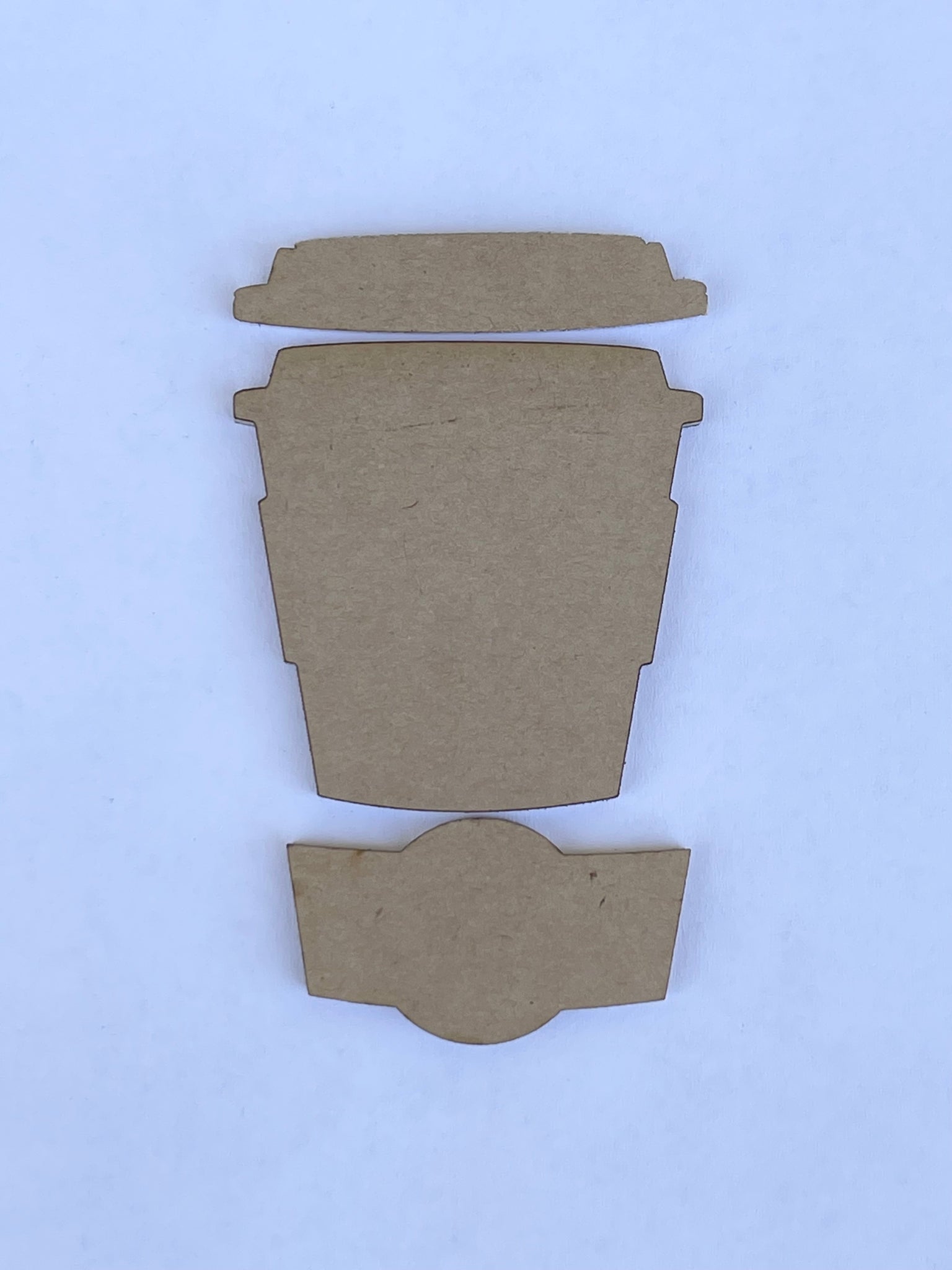 COFFEE LATTE CUP Acrylic Blank Badge Reel Cover Sets of 5, Acrylic