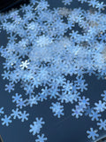 SNOWFLAKES - Silver White Transparent Snowflake Glitter, Snowflake Shaped Glitter, Polyester Glitter, Snow Globe Tumblers, Glitter Crafts