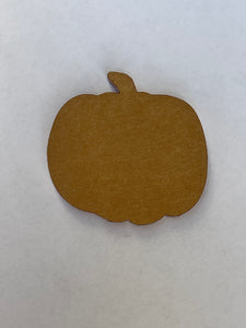 Pumpkin Acrylic Blank - Badge Reel Cover-NO Hole - Sold in sets of 5, Fall Halloween Pumpkin Badge Reel Cover Blank, Clear Acrylic Blank