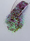 EXTRA - Pink, Red, Purple, Green, Teal Color Shift Chunky Glitter, Polyester Glitter, Holographic Shift Glitter, Glitter Storyboard Tumblers