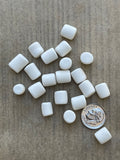 MINI MARSHMALLOWS - 20pc - Polymer Clay Marshmallows, Faux Marshmallows, Tiered Tray Decor, Fake Food