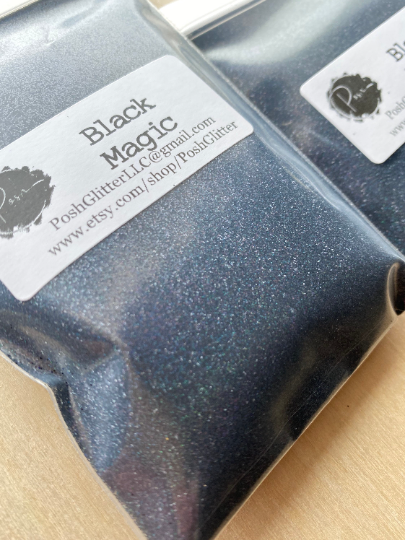 Pavement Black Holographic Ultra Fine Glitter Shaker