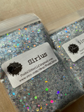 SIRIUS - Holographic Silver Chunky Glitter Mix - Polyester Glitter - Solvent Resistant - Silver