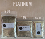 PLATINUM - GOLD Glitter - Ultra Fine Loose Glitter - Polyester Glitter - Solvent Resistant