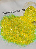 BANANA CRUSH  - color shift - .8MM Hex Chunk - Polyester Glitter - Solvent Resistant