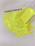 OUTFIELD YELLOW II - Softball Yellow Chunky & Fine Blend -Color Shift - Polyester Glitter - Solvent Resistant