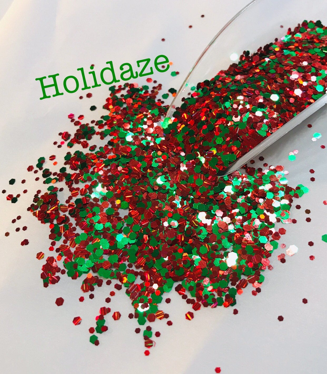 Red Holiday Chunky Glitter - Red Glitter