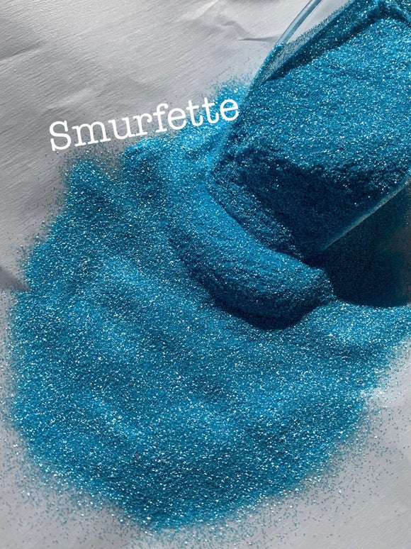 SMURFETTE Blue - Light Blue Ultra Fine  Glitter - Polyester Glitter - Solvent Resistant