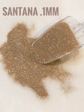 SANTANA DUST  - Light Gold Dust Glitter - Ultra Fine Loose Glitter - Polyester Glitter - Solvent Resistant .1mm