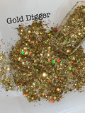 GOLD DIGGER - Custom Blend Gold Chunky Mix - Polyester Glitter - Solvent Resistant