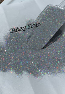 GLITZY HOLO - Ultra Fine Silver Holographic Glitter - Polyester Glitter - Solvent Resistant