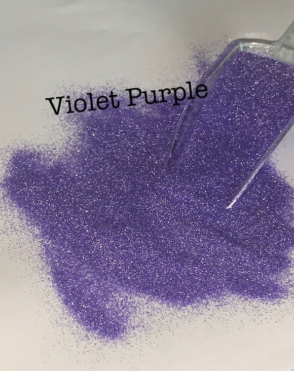 VIOLET PURPLE - Ultra Fine Pearlescent Loose Glitter - Polyester Glitter - Solvent Resistant - Fluorescent Glitter