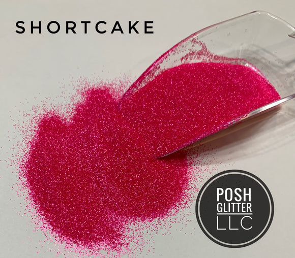 SHORTCAKE - Pearlescent Bright Pink Ultra Fine Glitter - Polyester