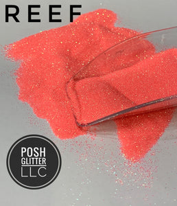 REEF - Ultra Fine Loose Glitter - Polyester Glitter - Solvent Resistant - Coral