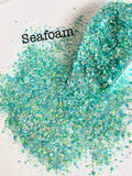 SEAFOAM - Custom Blend - Chunky Mix - Polyester Glitter - Solvent Resistant