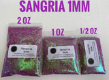 SANGRIA - Purple Color Shift Glitter - 1MM Hex Cut - Polyester Glitter - Solvent Resistant