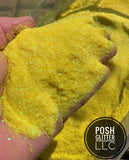 CHIQUITA YELLOW - Iridescent Yellow Ultra Fine Loose Glitter - Polyester Glitter - Solvent Resistant
