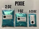 PIXIE - Pink, Aqua, Purple Custom Blend - Chunky Glitter Mix - Polyester Glitter - Solvent Resistant