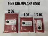 PINK CHAMPAGNE HOLO - Pink Holographic Glitter - Ultra Fine Loose Glitter - Polyester Glitter - Solvent Resistant