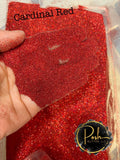 CARDINAL RED - Red Ultra Fine Loose Glitter - Polyester Glitter - Solvent Resistant