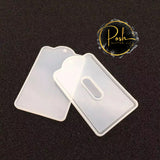 SILICONE LUGGAGE TAG Card Holder Mold - Luggage Tag Mold - Shiny Mold - Backpack Name Tag Mold