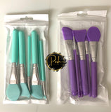 SILICONE BRUSH SET - 6 Piece Brush Set - Purple - Resin Tools -