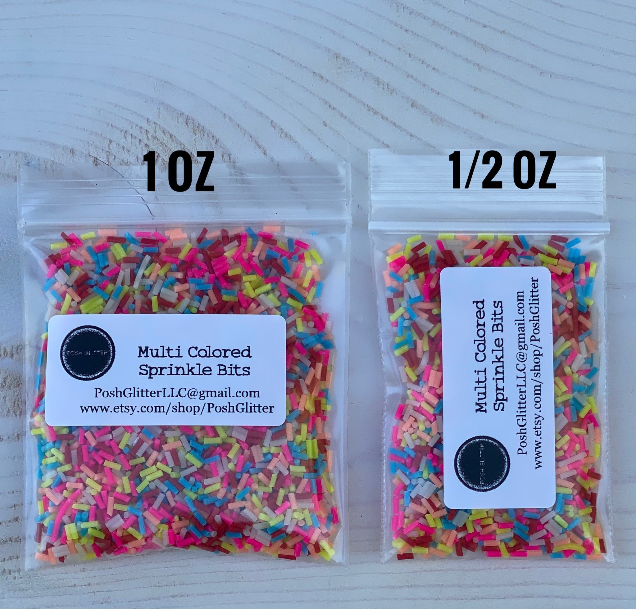 MULTI COLOR SPRINKLE Bits -Polymer Sprinkles - Fake Sprinkles