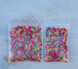 MULTI COLOR SPRINKLE Bits -Polymer Sprinkles - Fake Sprinkles - Clay Sprinkles