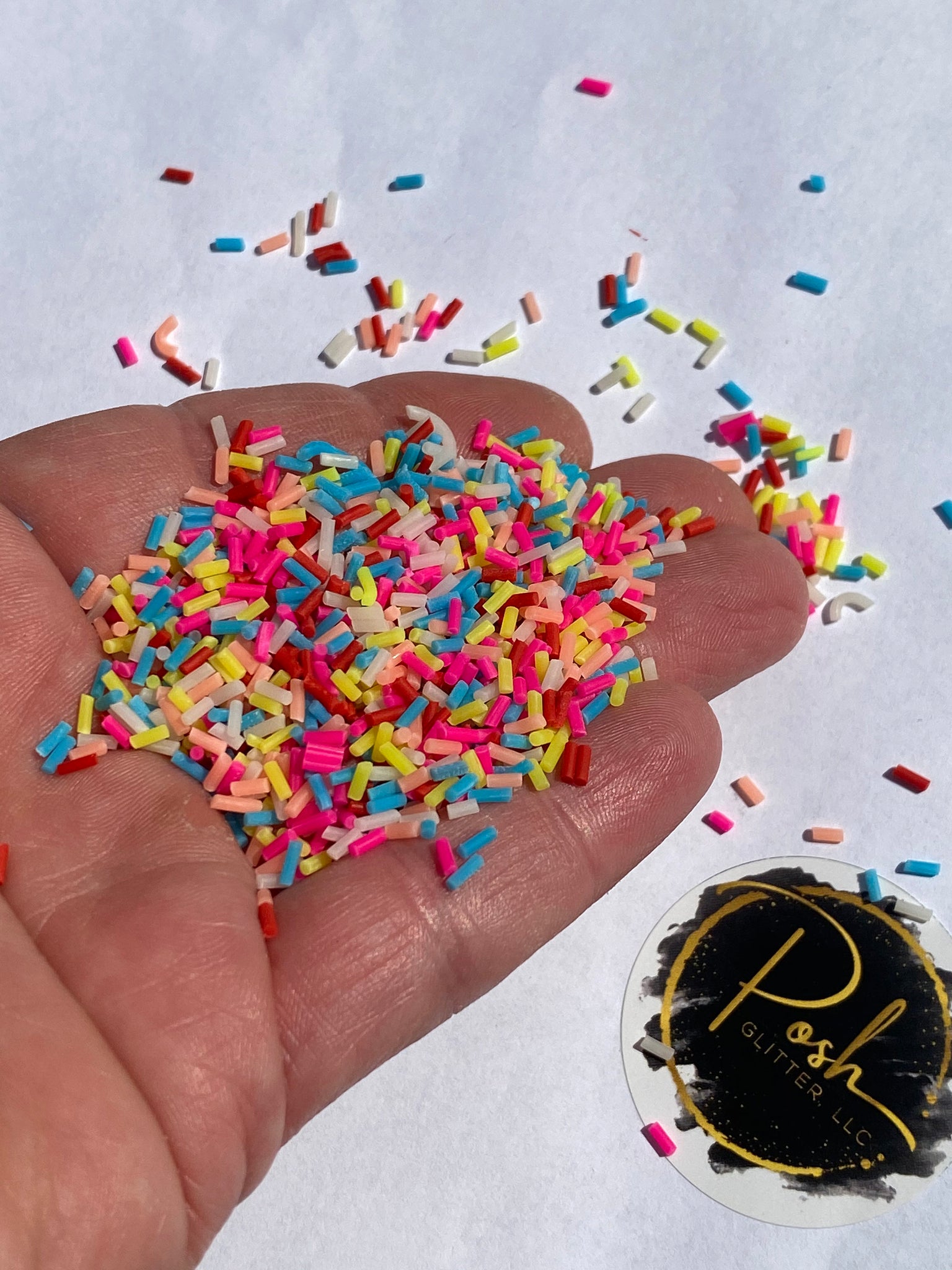 MULTI COLOR SPRINKLE Bits -Polymer Sprinkles - Fake Sprinkles - Clay S –  Posh Glitter, LLC