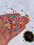 MULTI COLOR SPRINKLE Bits -Polymer Sprinkles - Fake Sprinkles - Clay Sprinkles
