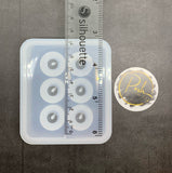 SILICONE BEAD Mold - Bead Mold - Shiny Molds - 16mm - 6 Cavity Round - DIY Beads - Resin Beads