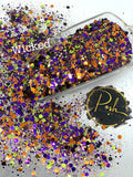 WICKED - Purple, Green, Orange Glitter Blend - Halloween Glitter Mix - Polyester Glitter - Solvent Resistant