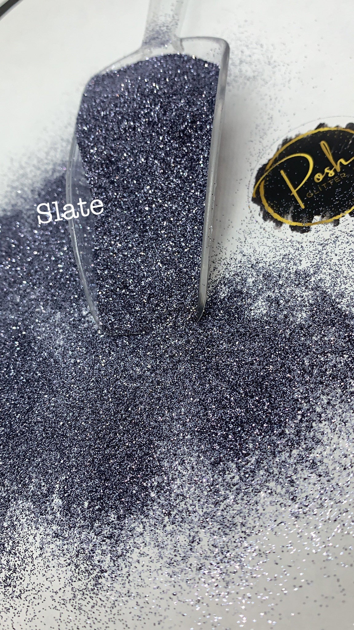 SLATE Grey - Grey Ultra Fine Glitter - Polyester Glitter - Solvent Res –  Posh Glitter, LLC