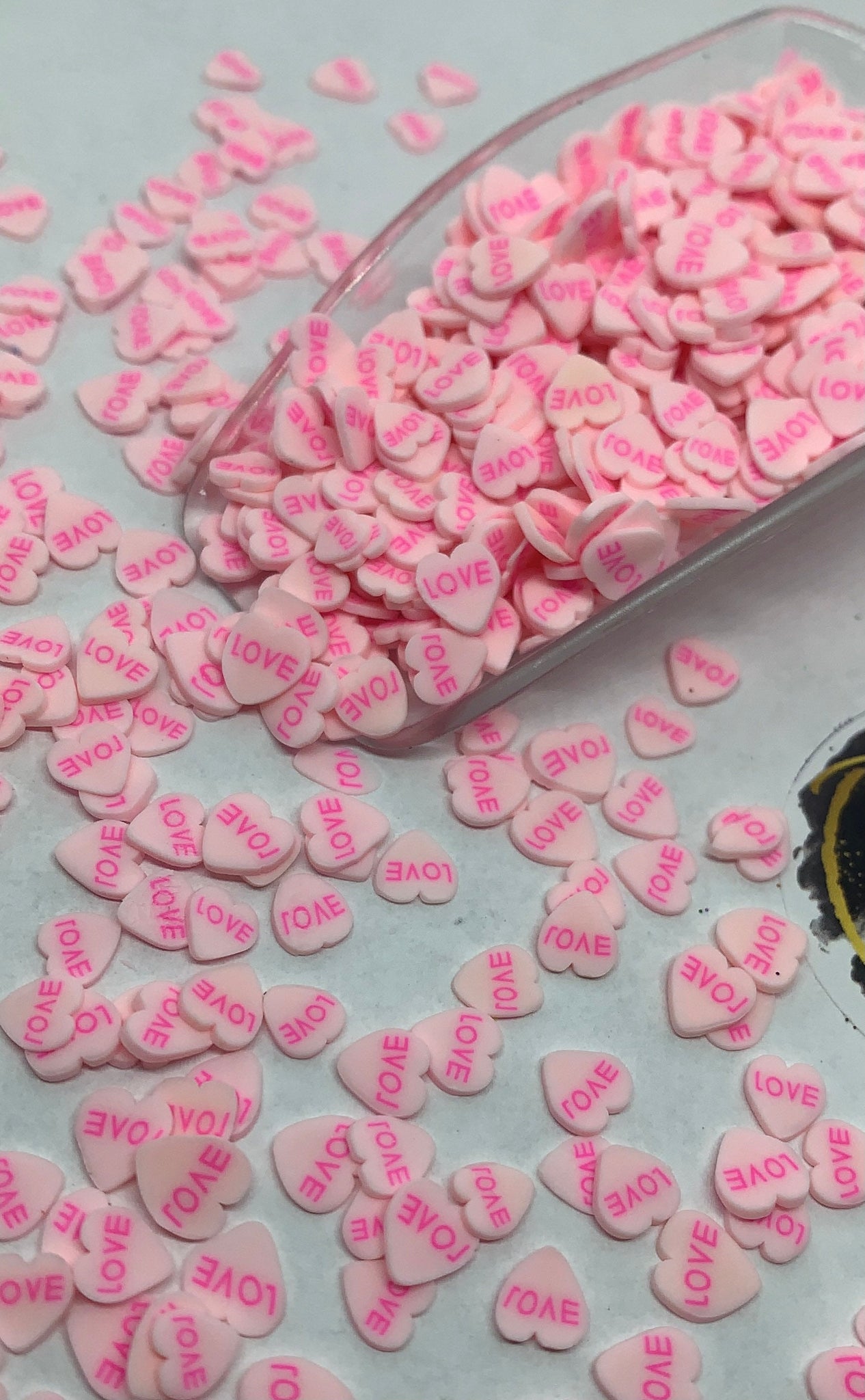 Mix Heart Polymer Clay Sprinkles, Valentines Pink Themed Heart Sprinkl –  Kawaiicraftdiy