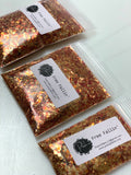FREE FALLIN - Red, Orange & Gold Fall Glitter Chunky Mix - Polyester Glitter - Solvent Resistant