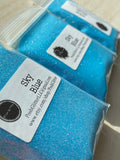 SKY BLUE - Blue Iridescent Ultra Fine Loose Glitter - Polyester Glitter - Solvent Resistant