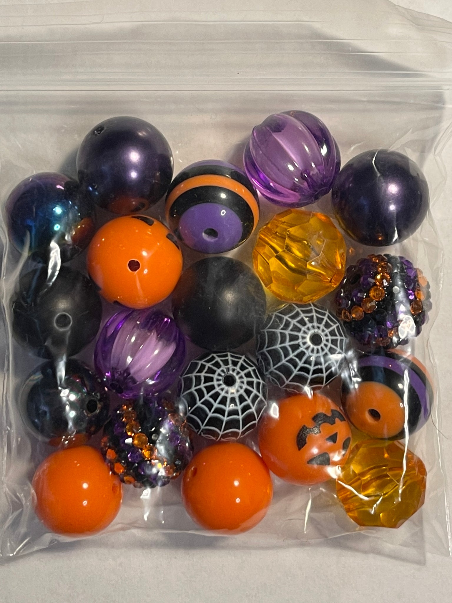 Chunky Halloween Beads, Chunky Beads, 20mm Beads for Jewelry Making, C
