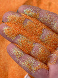 HARVEST ORANGE - Iridescent Orange Ultra Fine Loose Glitter - Polyester Glitter - Solvent Resistant