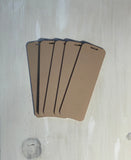 Acrylic BOOKMARK BLANK Sets of 5, Acrylic Blank, Bookmark Blank 2" x 6" with Slit DIY Bookmark