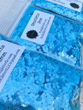SMURFETTE Blue 2MM - Light Blue Pearlescent 2MM Hex Cut- Loose Glitter - Polyester Glitter - Solvent Resistant