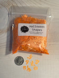 Halloween Shapes - Polyester Glitter - Solvent Resistant - Orange - Witch Pumpkin Cat